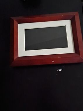 Philips Wooden Photo Frame in Brown with Silver Mat